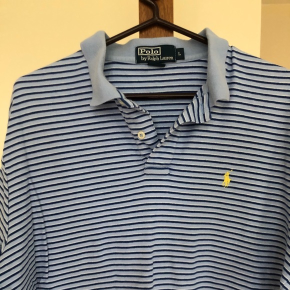 Polo Ralph Lauren Other - Polo Ralph Lauren Baby Blue Striped Polo Soft
